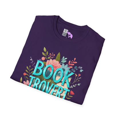 Booktrovert (Floral) Adult T-shirt