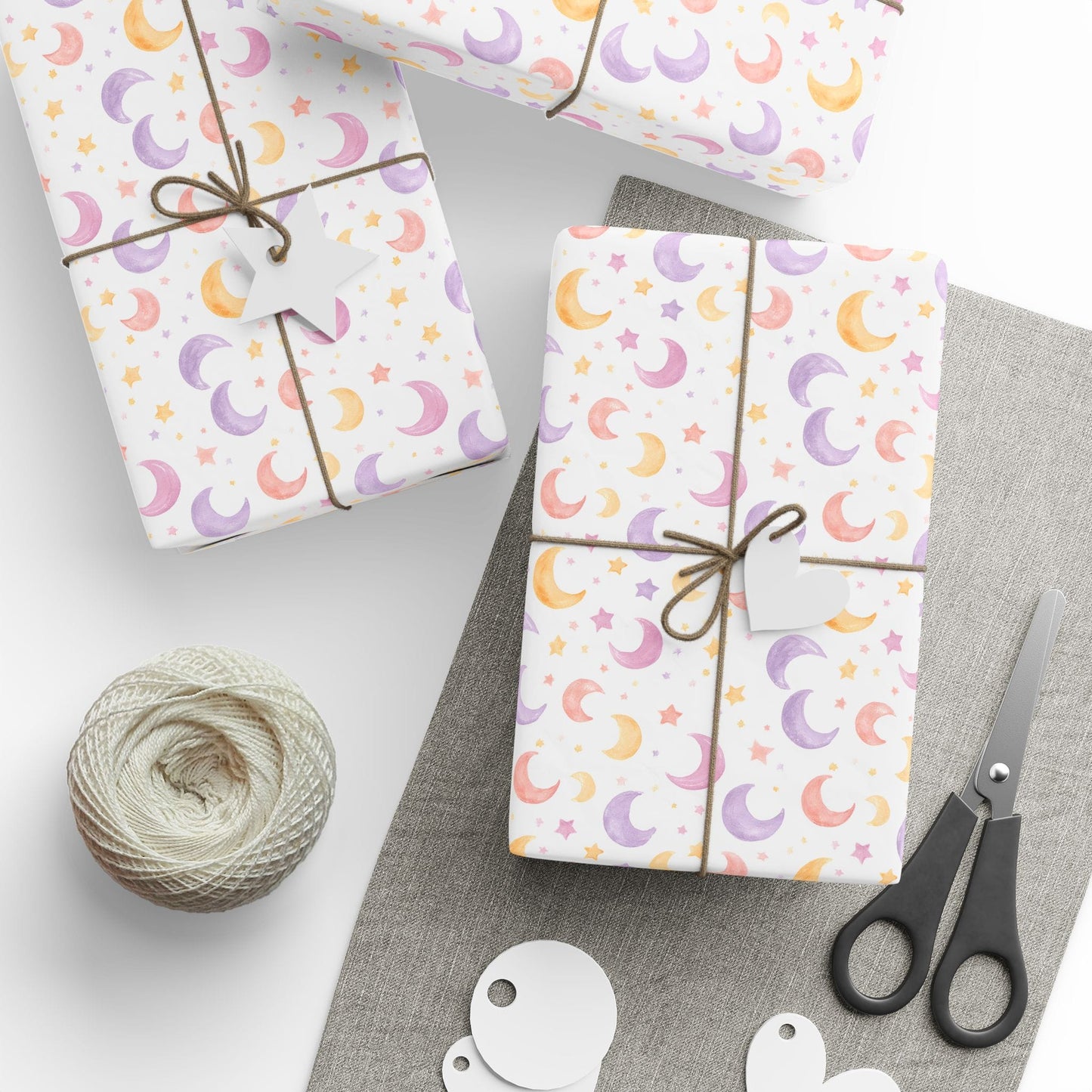 Moon & Star Snuggles Wrapping Paper