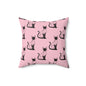 Siamese Charm – Pink Whisper Throw Pillow