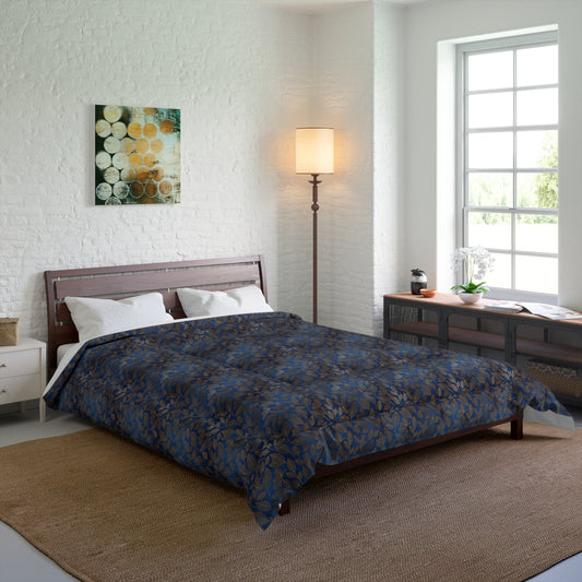 Navy & Gold Botanica Basic Bedding Set