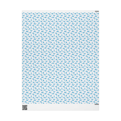 Little Dolphin Splash Wrapping Paper