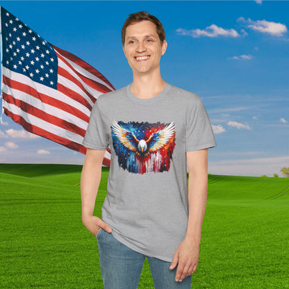 American Bald Eagle in Flight Adult T-shirt