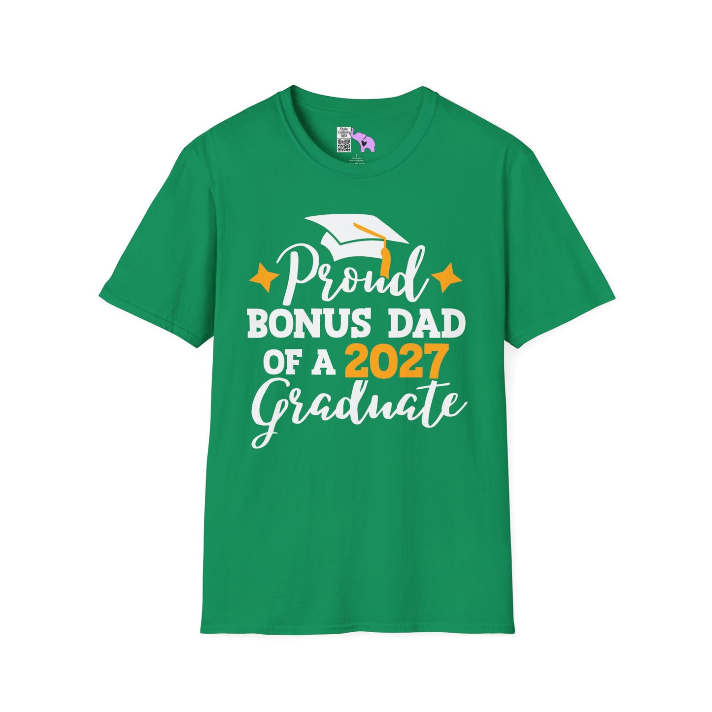 Proud Bonus Dad of a 2027 Graduate Adult T-shirt