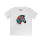 Colorful Zebra Youth Softstyle Tee