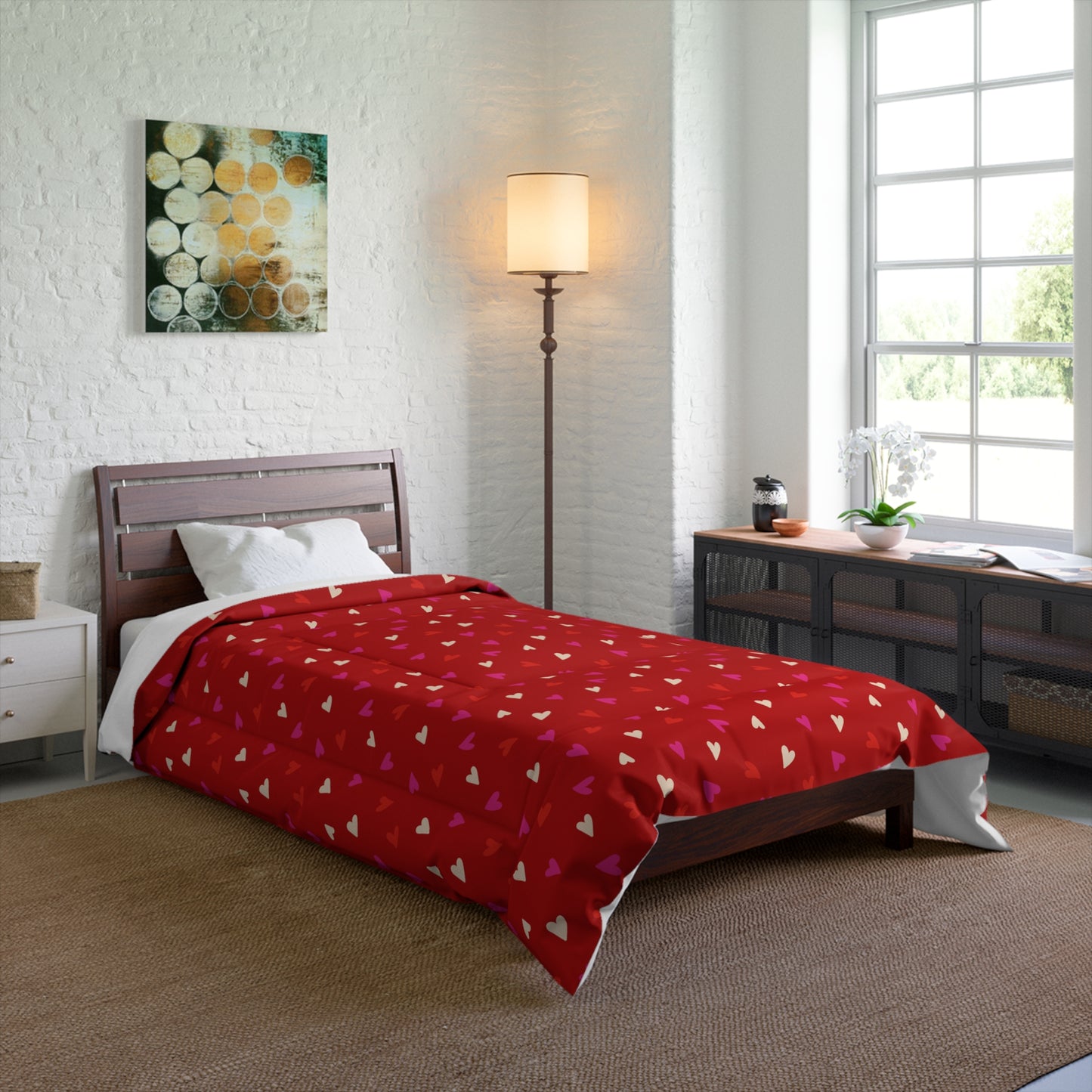 Cupid's Confetti Basic Bedding Set