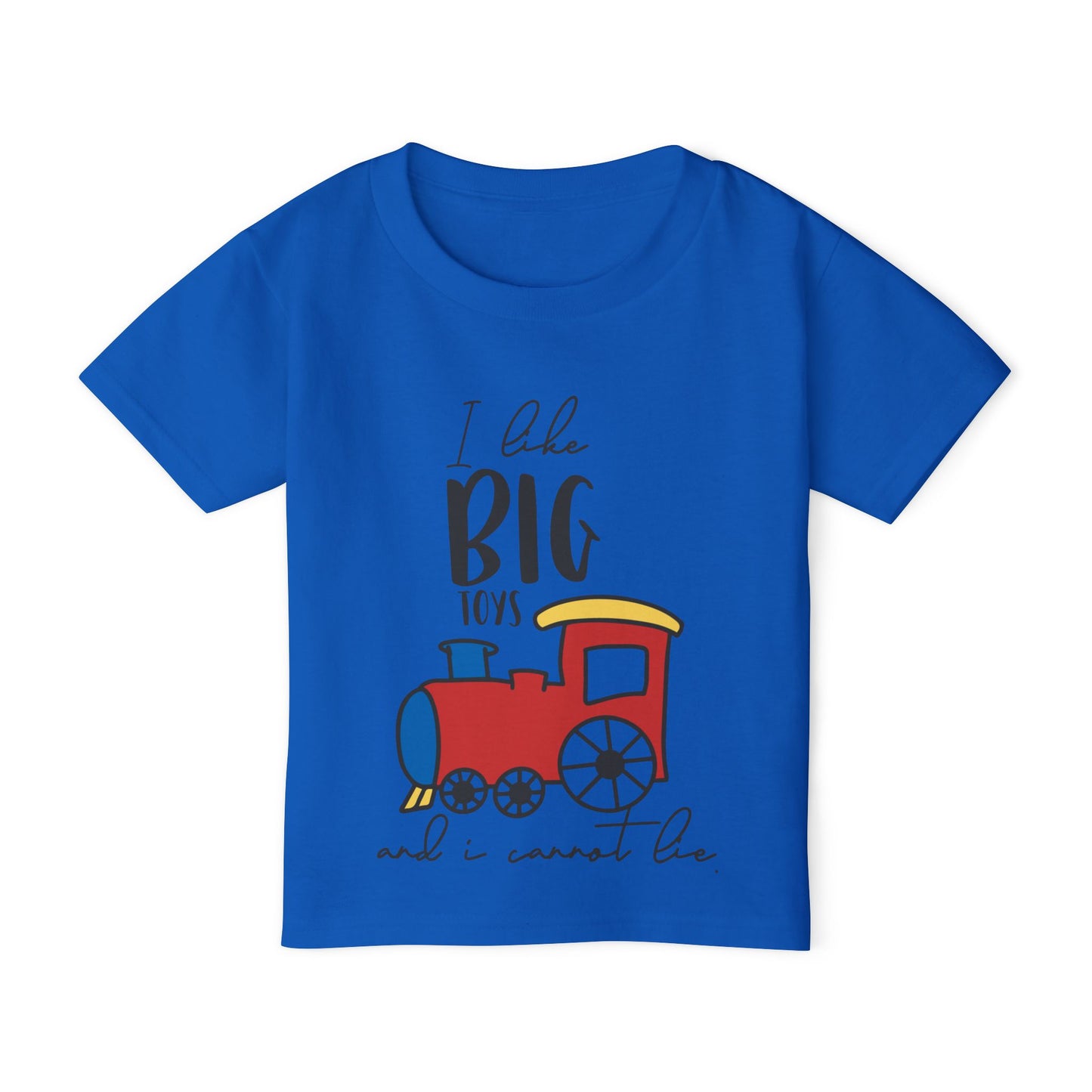 I Like Big Toys and I Cannot Lie (Train) Heavy Cotton™ Toddler T-shirt