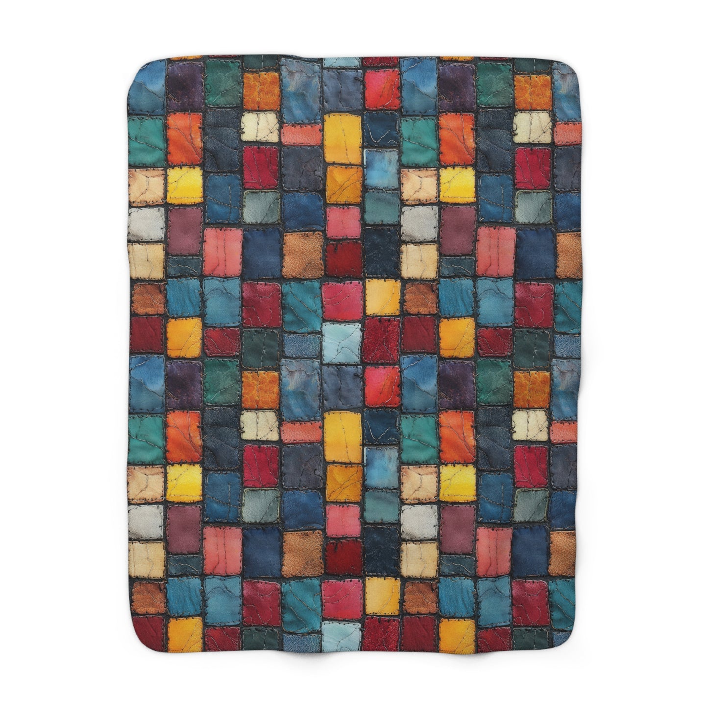 Patch Pop Sherpa Fleece Blanket