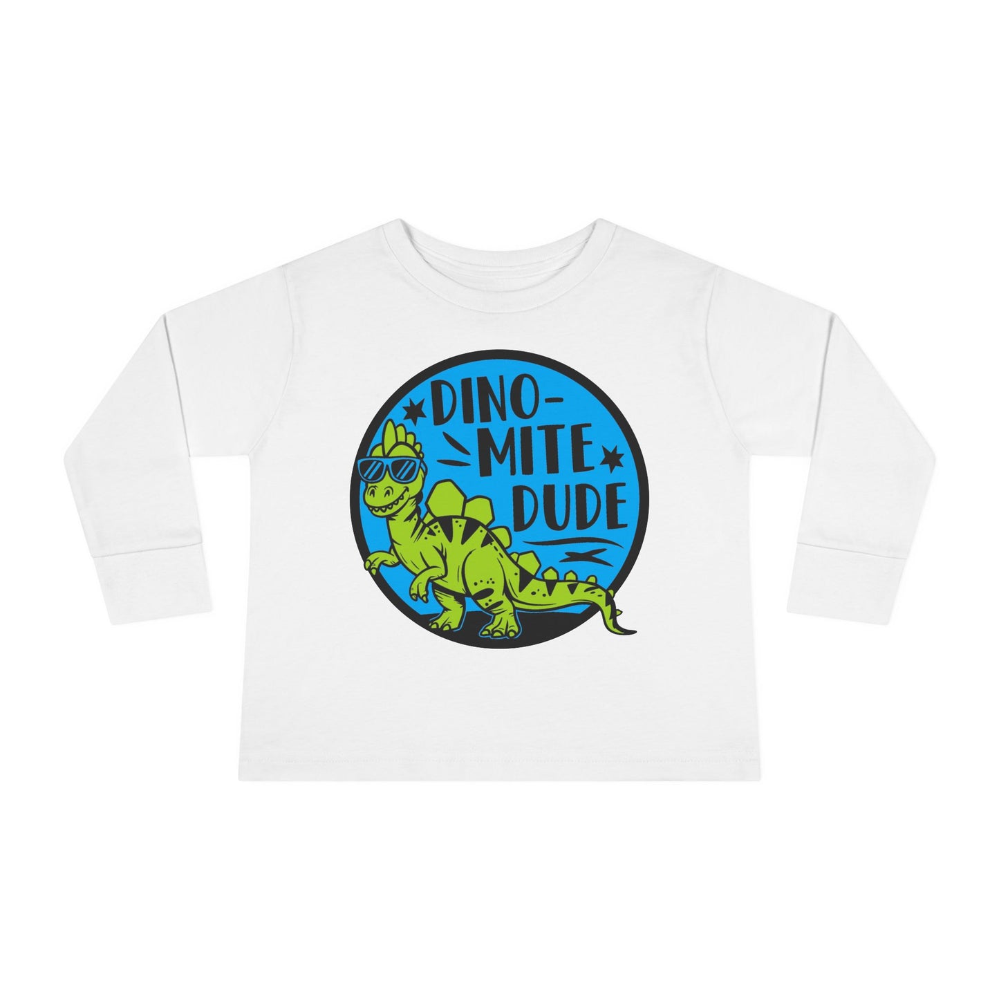Dino-Mite Dude Toddler Long Sleeve Tee