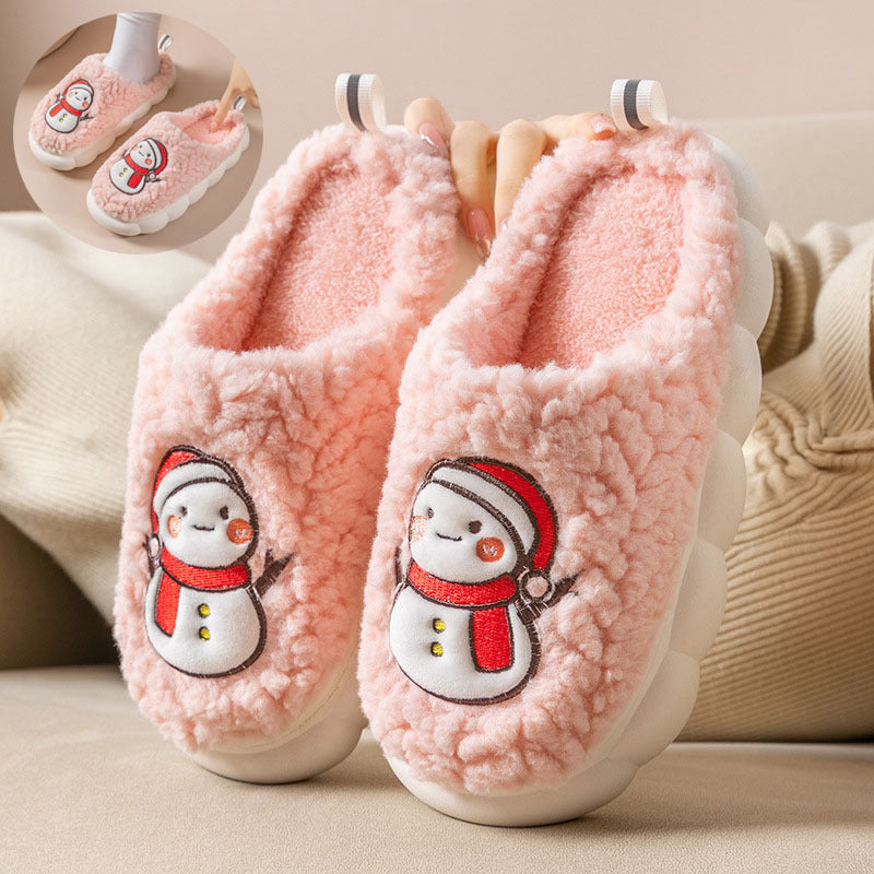 Cute Snowman Indoor Slippers