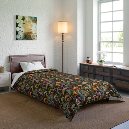 Whimsical Woodland Mushrooms Comforter