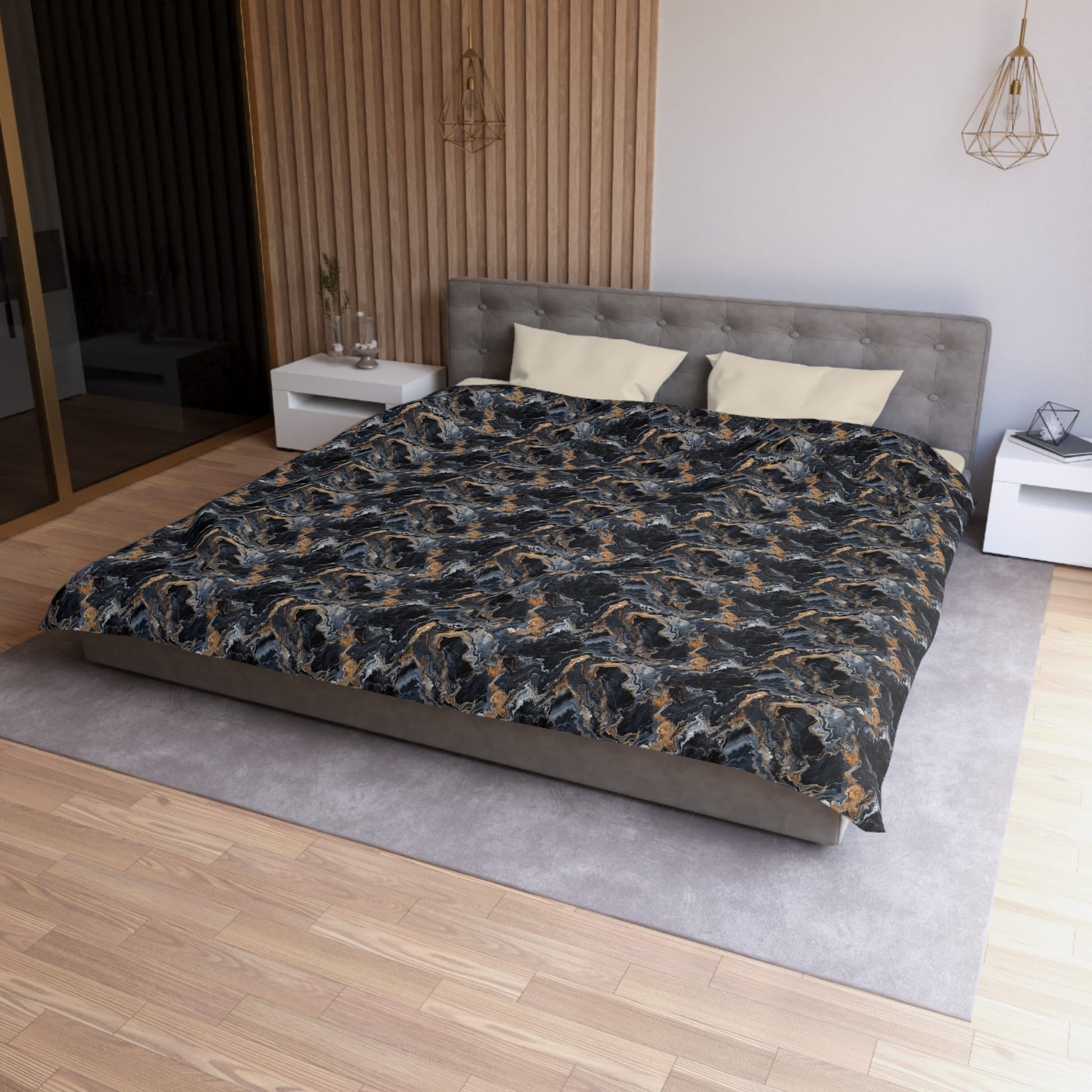 Moonspill Marble Microfiber Duvet Cover