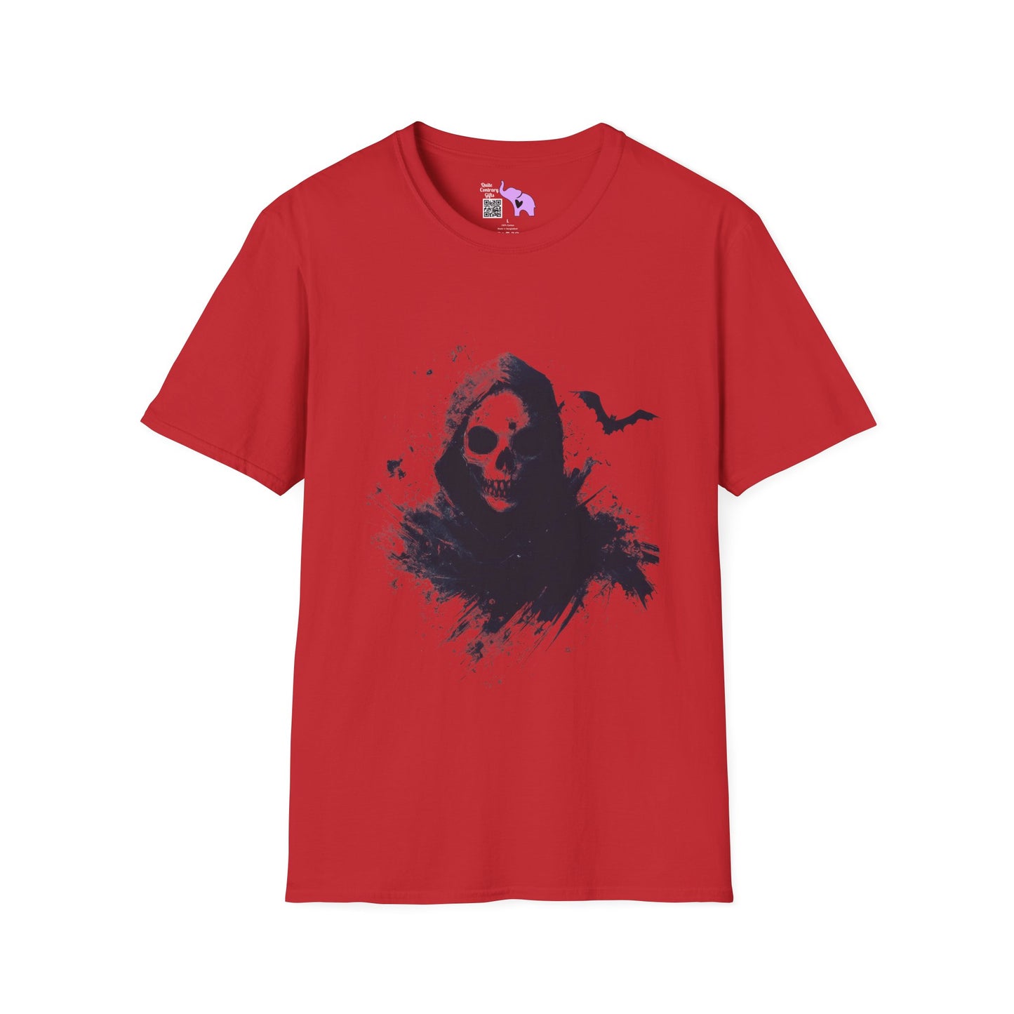 Creepy Death Skull Adult T-shirt