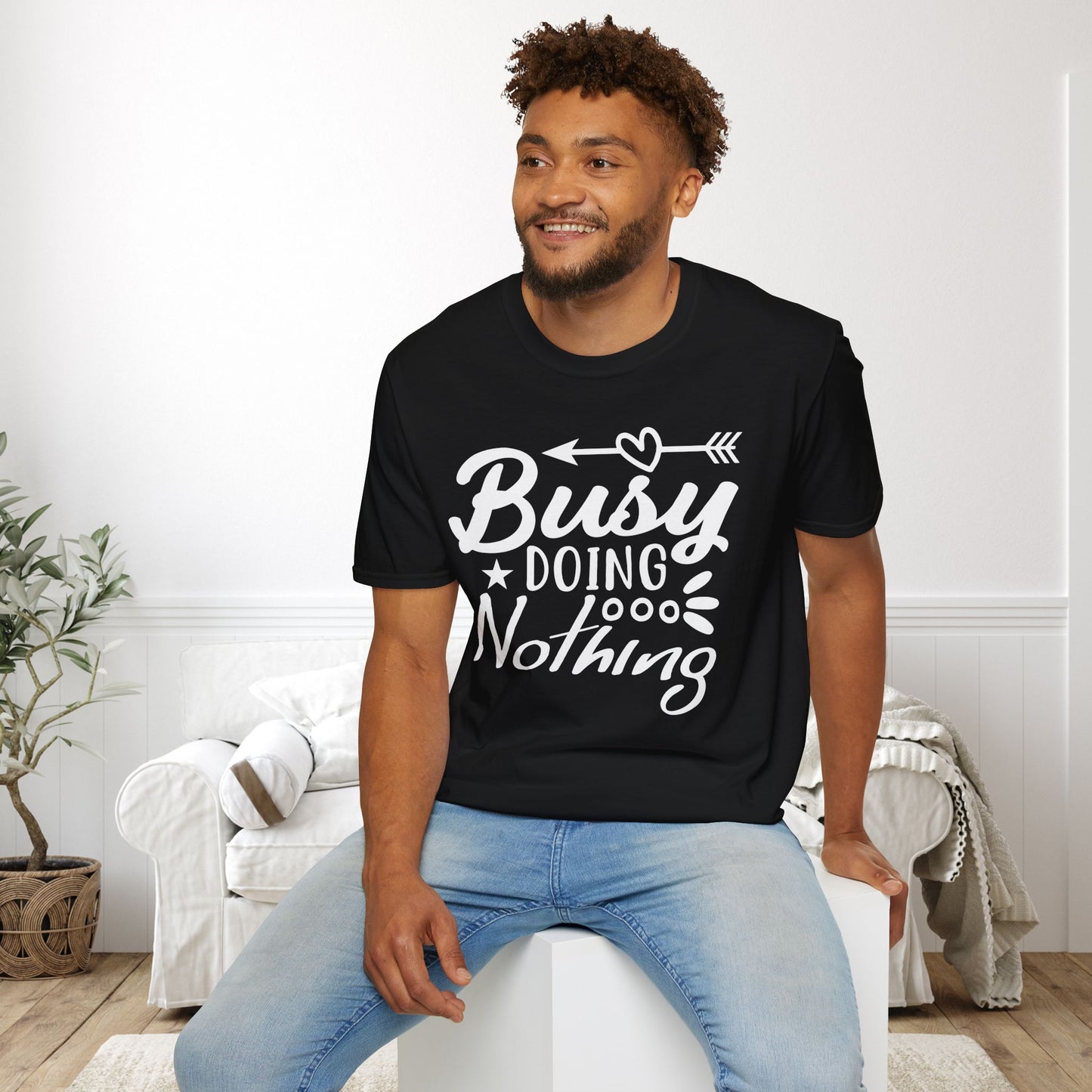 Busy Doing Nothing Adult T-shirt