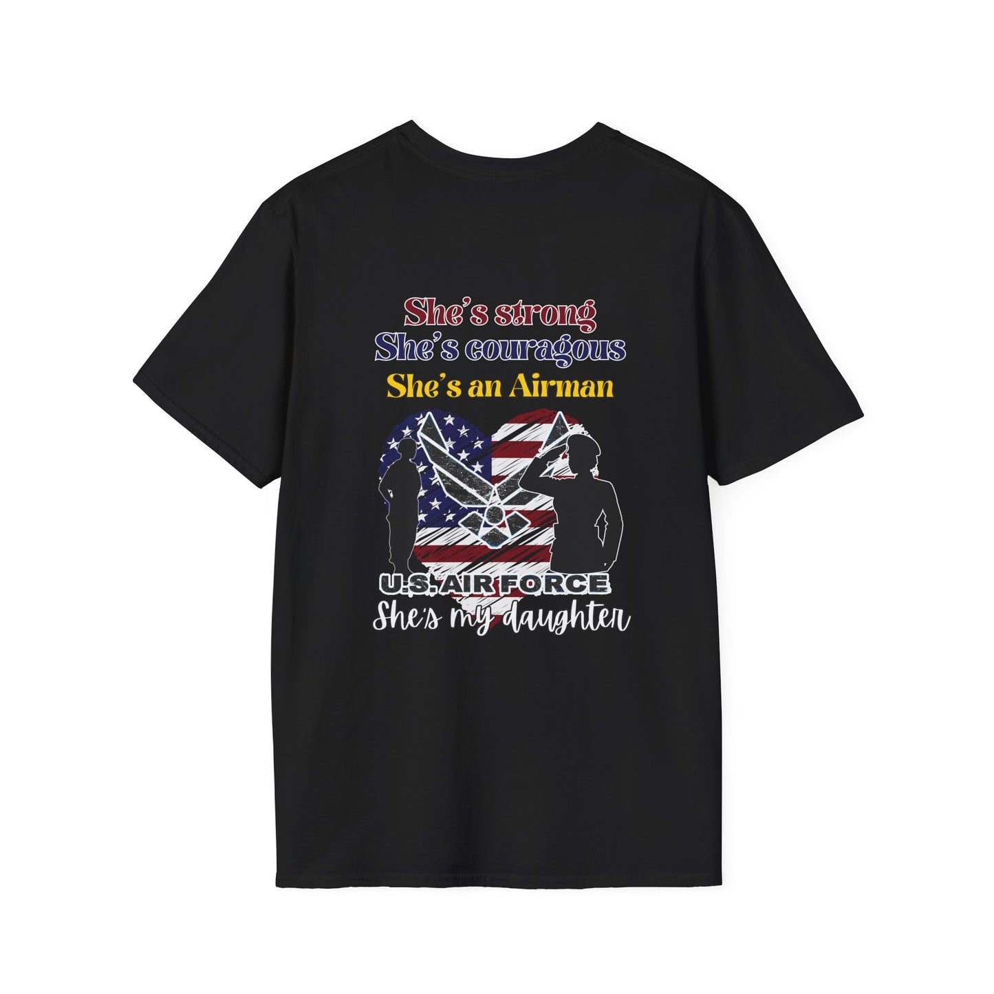 Proud Mom of US Navy Airman Daughter Adult T-shirt