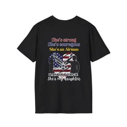 Proud Mom of US Navy Airman Daughter Adult T-shirt