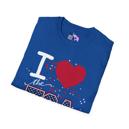 I Love The USA Adult T-shirt