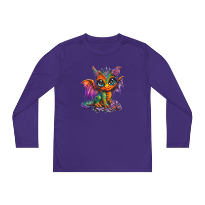 Colorful Baby Dragon Youth Long Sleeve Tee