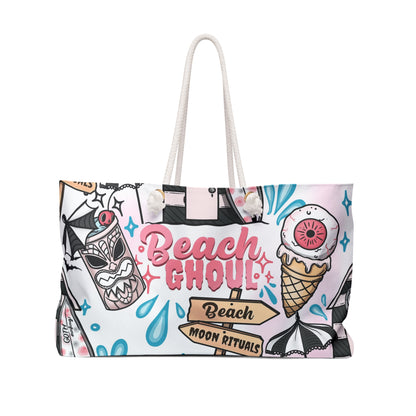 Spooky Beach House (White) Weekender Bag