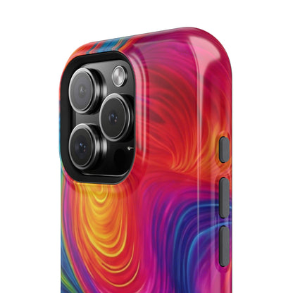 Tie Dye Color Swirl MagSafe® Compatible Tough Case for iPhone