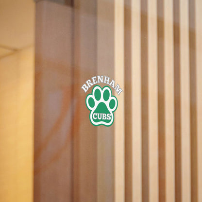 Brenham Paw Pride, White Decal