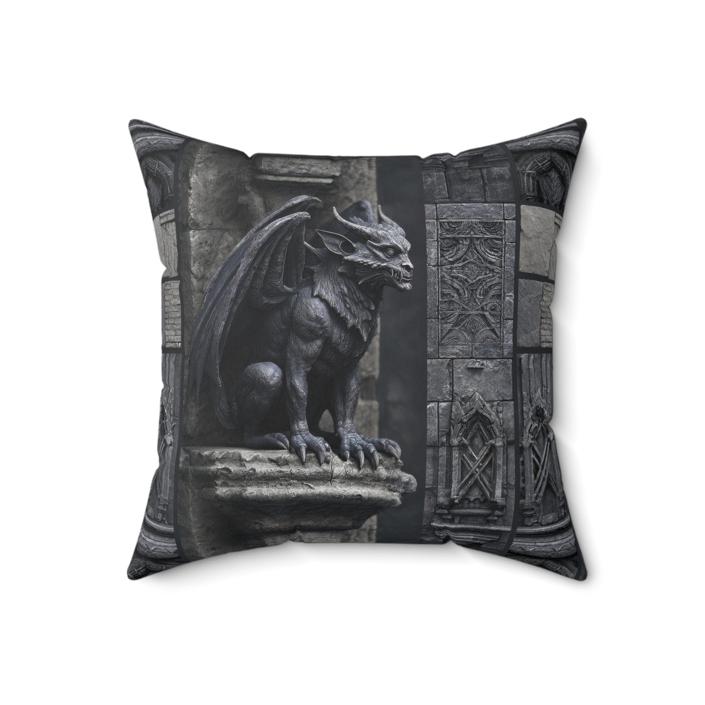 Gargoyle Vigil Throw Pillow