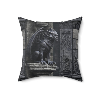 Gargoyle Vigil Throw Pillow