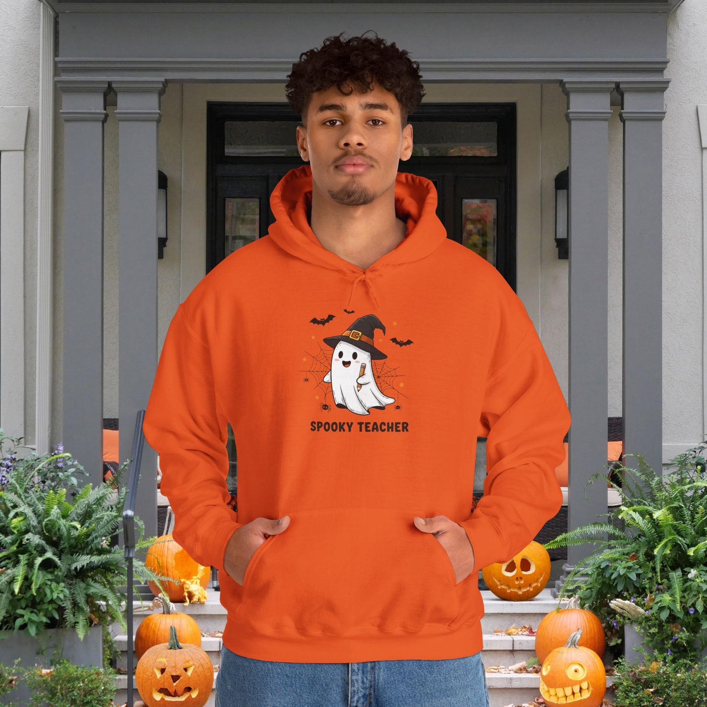 Spooky Teacher Heavy Blend™ Hooded Sweatshirt