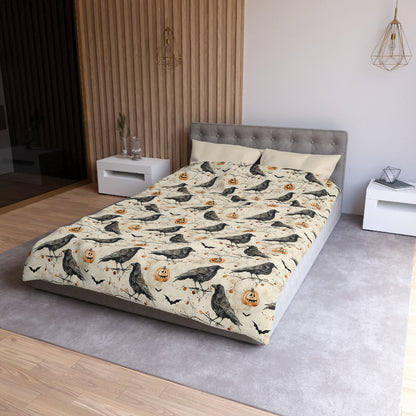 Crow & Gourd Microfiber Duvet Cover