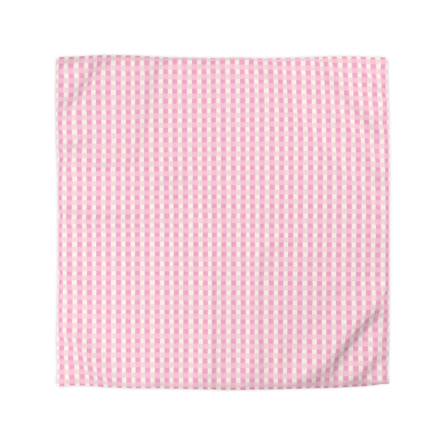 Dreamy Rose Gingham Microfiber Duvet Cover