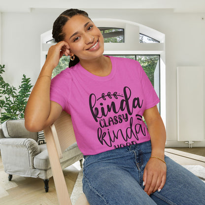 Kinda Classy Kinda Hood Adult T-shirt