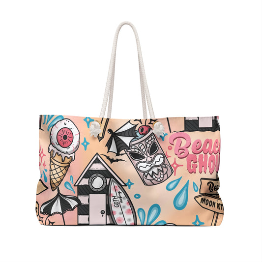 Spooky Beach House (Peach) Weekender Bag