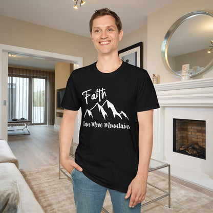 Faith Can Move Mountains Adult T-shirt