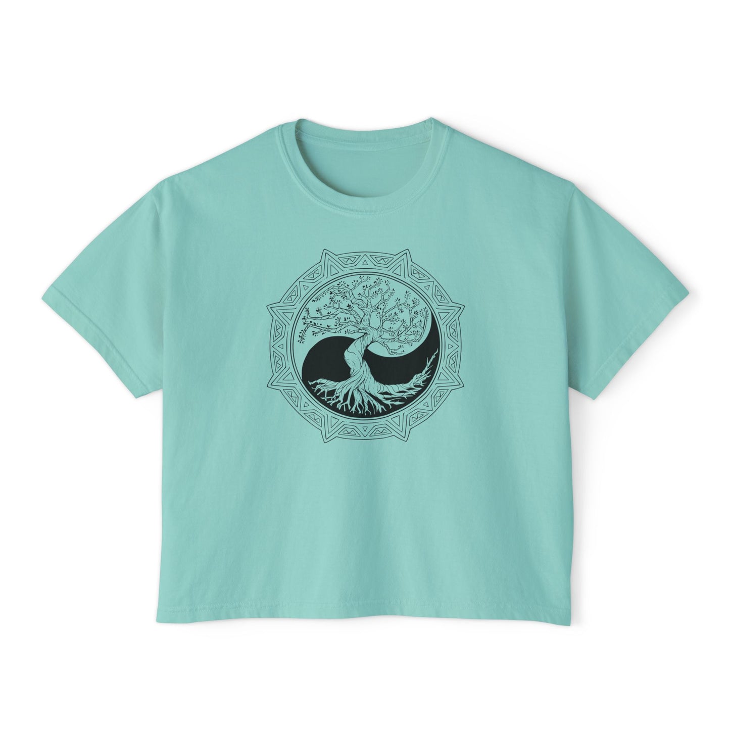 Tree of Life Yin Yang 6 Women's Boxy Tee