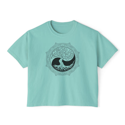 Tree of Life Yin Yang 6 Women's Boxy Tee