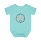 Pink Milestone Wreath Onesie-One Week