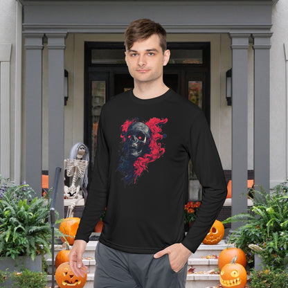 Creepy Skull 2 Adult Long Sleeve Tee