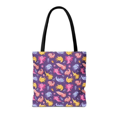 Axolotl Adventures Canvas Tote Bag