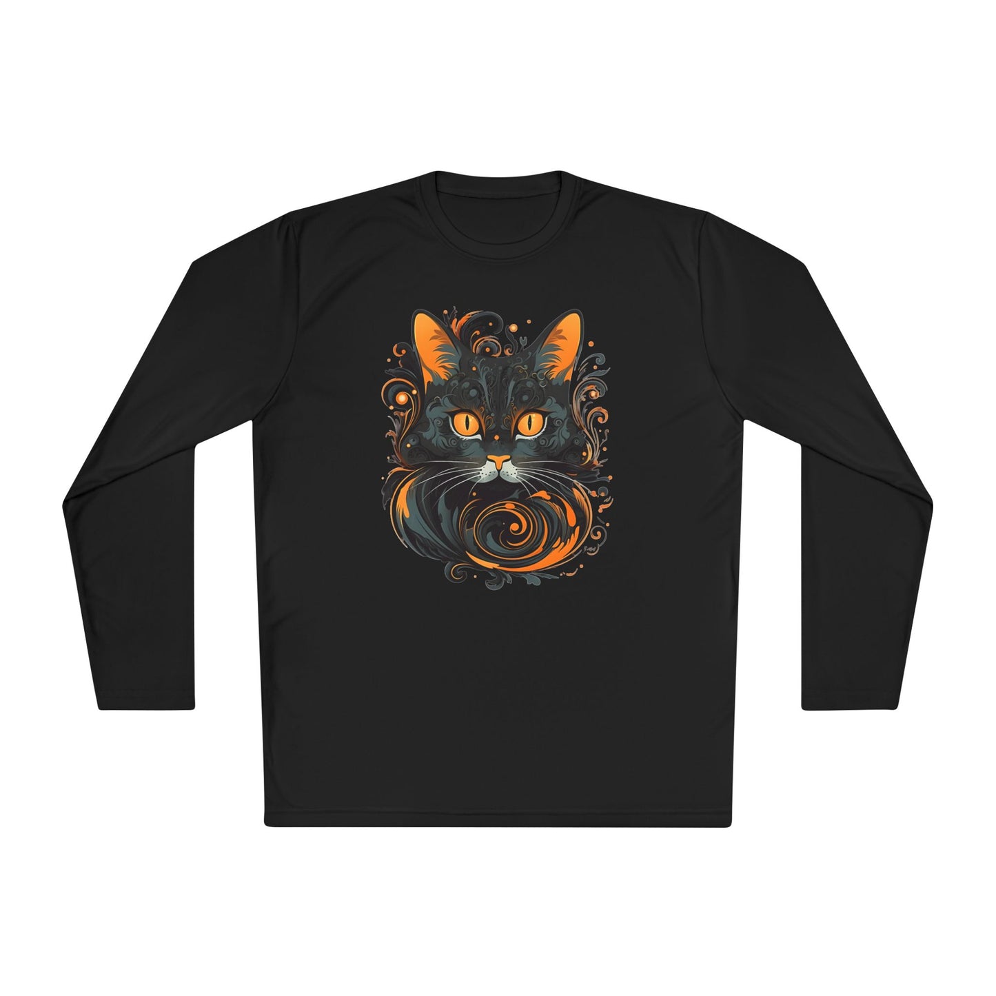 Creepy Black Cats 5 Adult Long Sleeve Tee