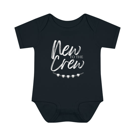 New To The Crew Infant Baby Rib Bodysuit