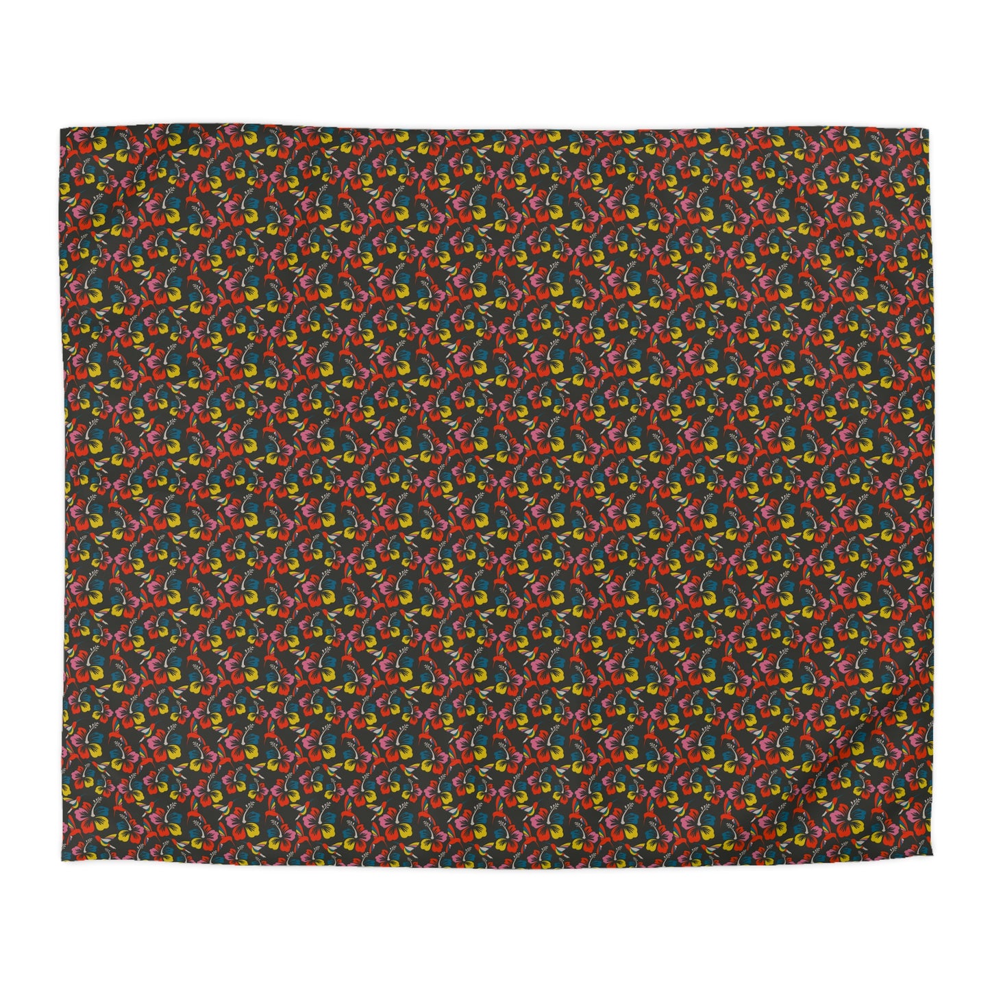 Humming Bloom Microfiber Duvet Cover