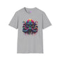 Colorful Skeleton Octopus Adult T-shirt
