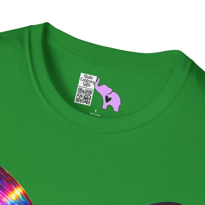 Colorful Butterfly & Flowers Adult T-shirt