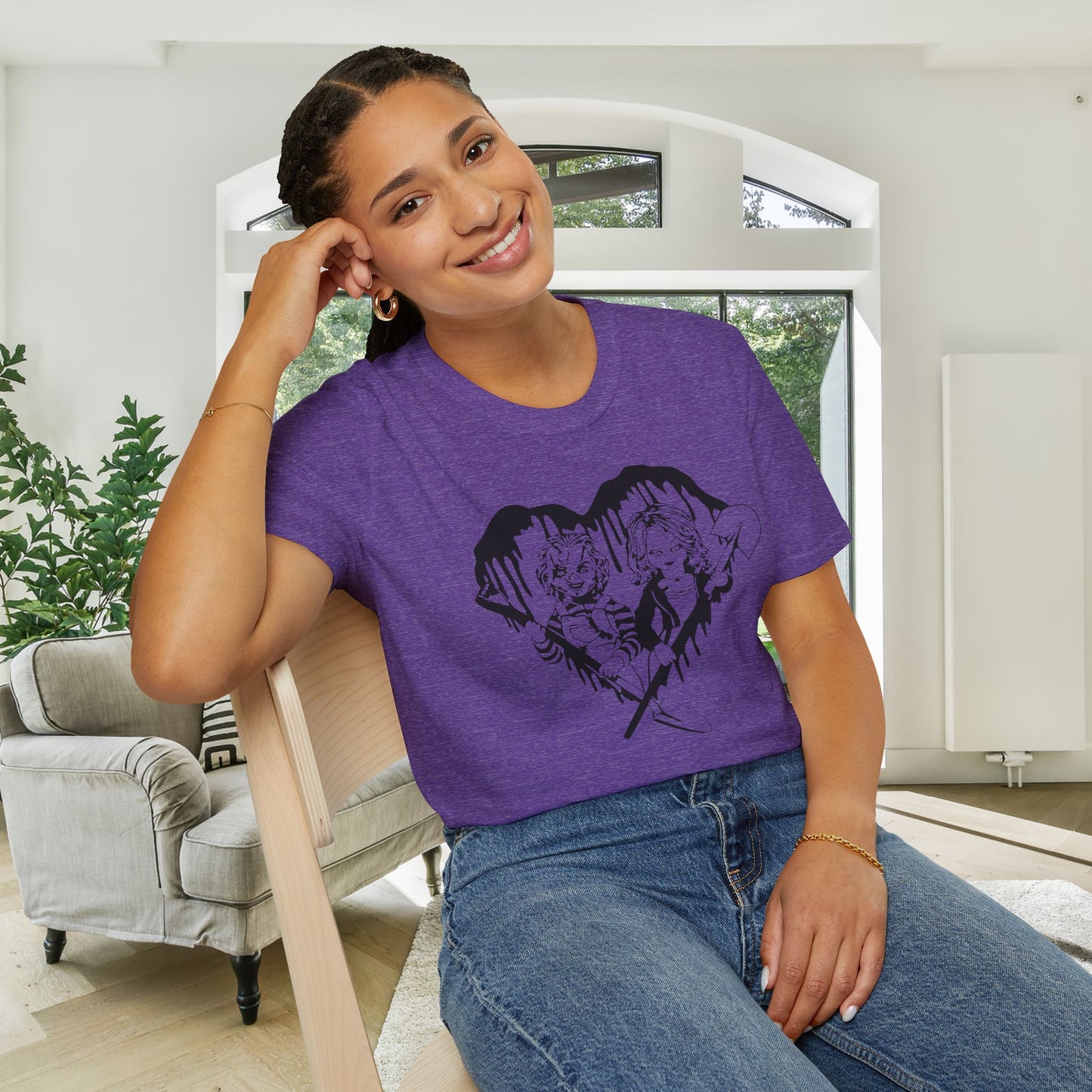 Chucky & Bride Adult T-shirt