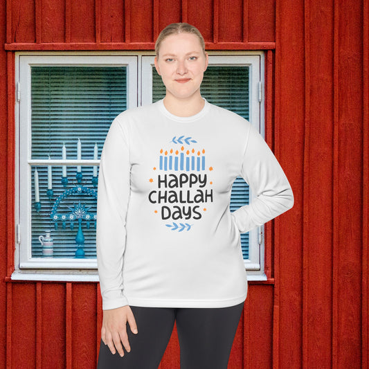 Happy Challah Days Adult Long Sleeve Tee