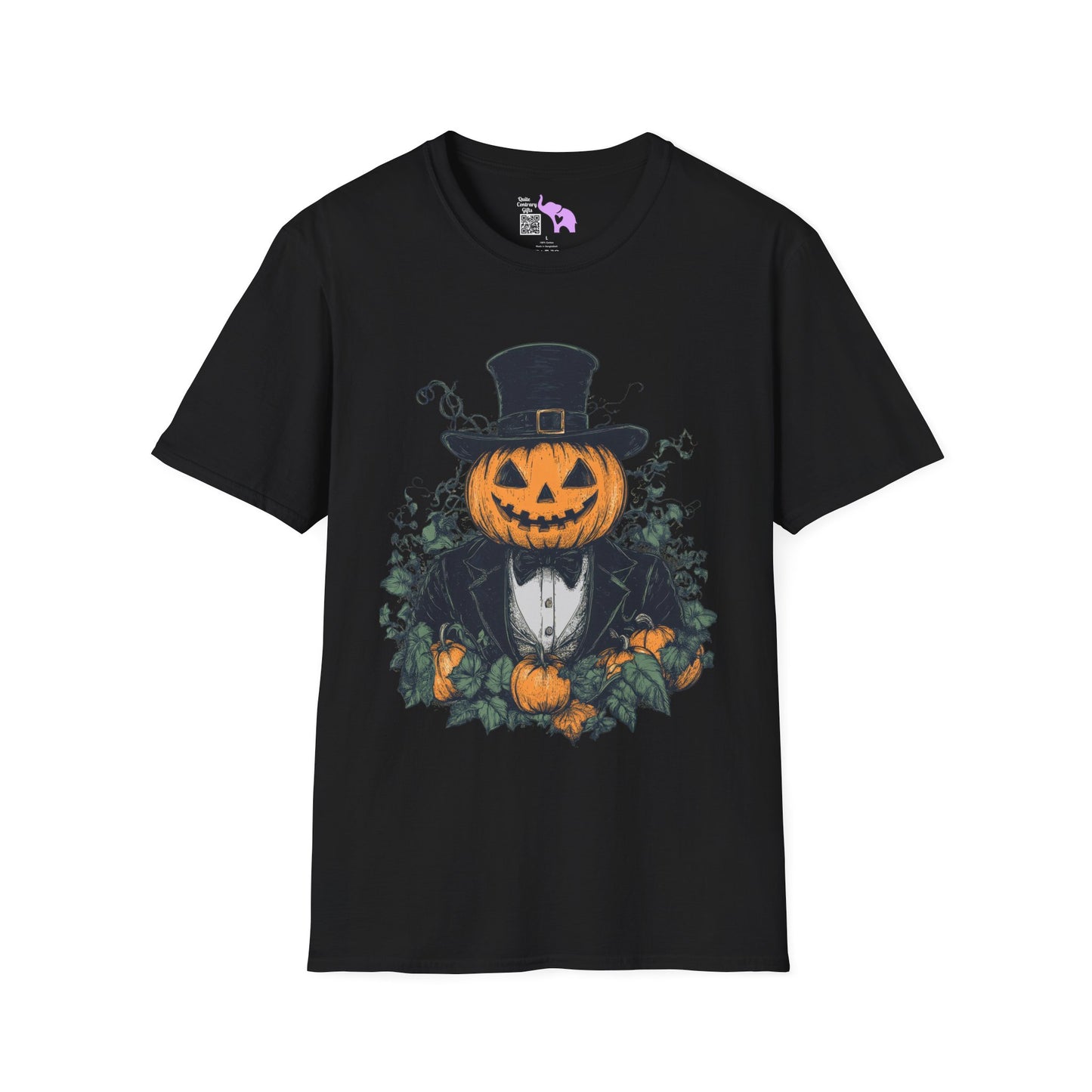 Halloween Pumpkin Man Adult T-shirt