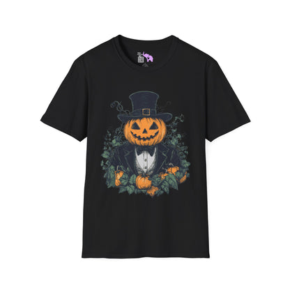 Halloween Pumpkin Man Adult T-shirt