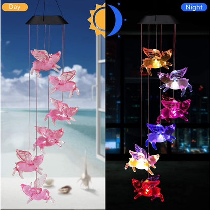 Colorful Solar Wind Chimes Variety