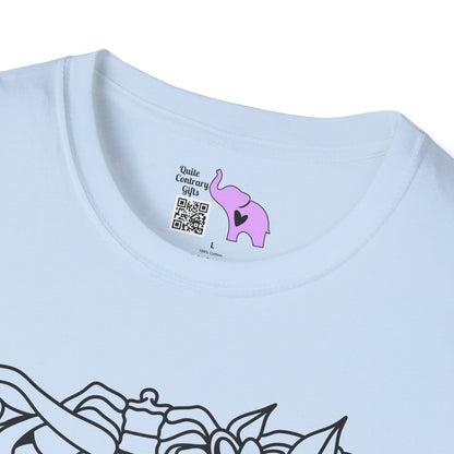 Floral Ribcage Adult Tshirt