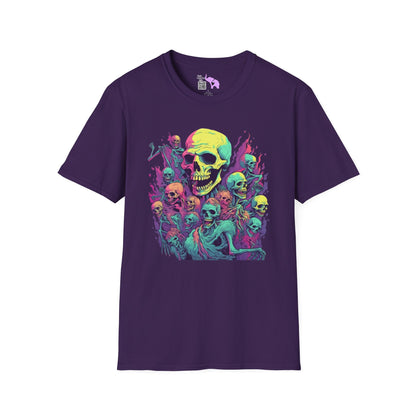 Skeleton Gathering Adult T-shirt
