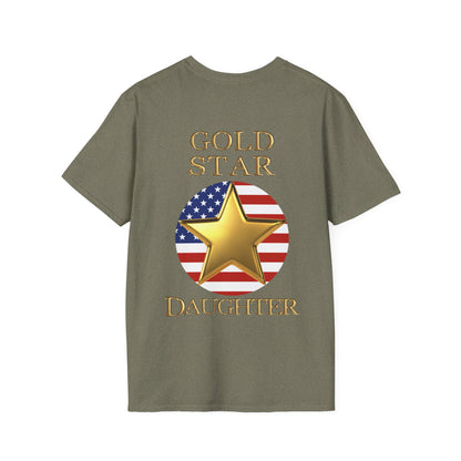 Gold Star Daughter Forever Proud Adult T-shirt